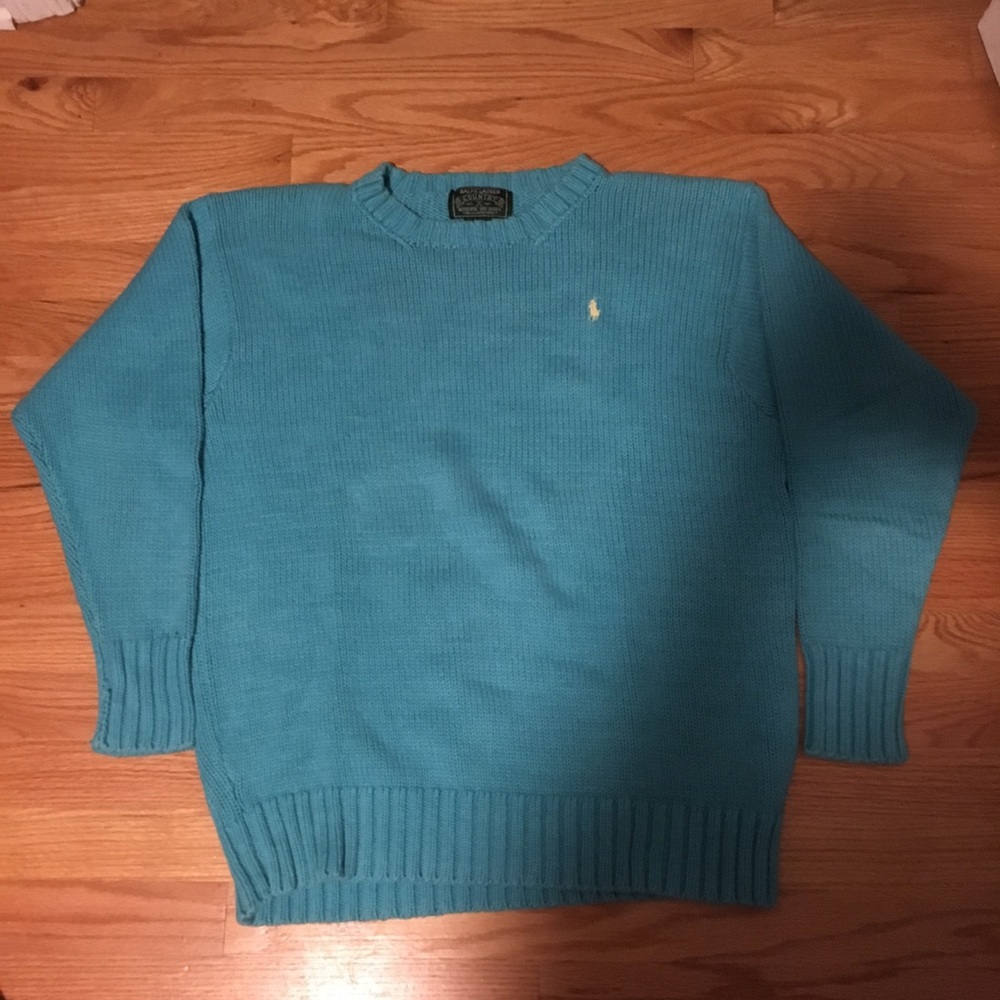 VINTAGE POLO RALPH LAUREN COUNTRY KNIT SWEATER